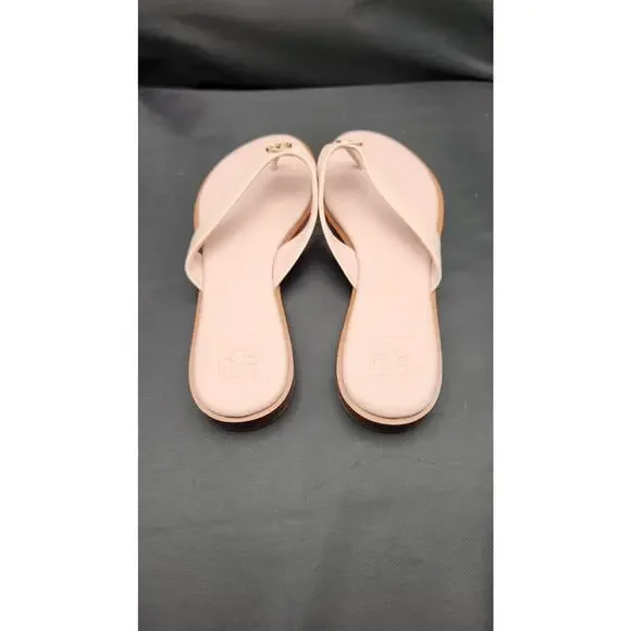 New Tory Burch Benton pink leather thong sandal Size  9 - Picture 7 of 12